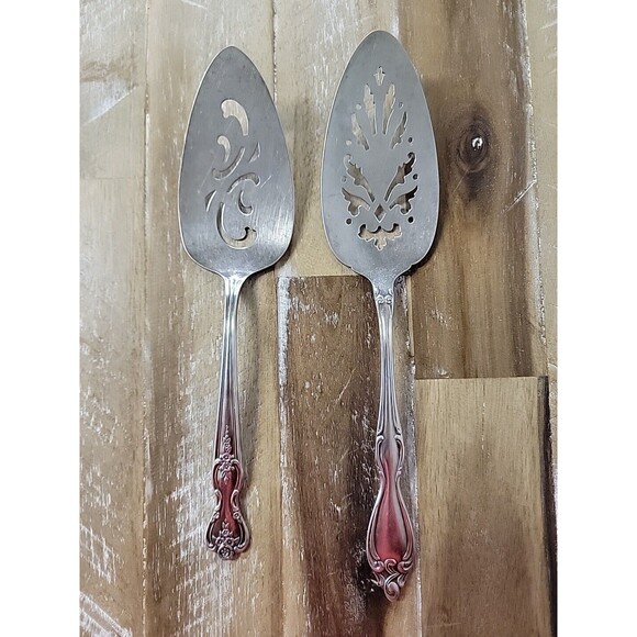 Lot Wm A Rogers Oneida Mansfield Amadeus Deluxe Stainless Serving Cake Pie Slice - Picture 1 of 11